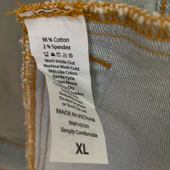 Lularoe Light Wash Denim Stars Harvey Jacket New - Picture 6 of 6